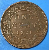 1881H One Cent Canada