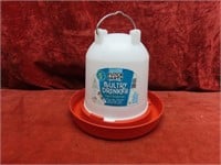 Plastic poultry waterer