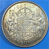 1947 50 Cents Silver C7-R Variety