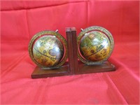 Pair globe bookends.