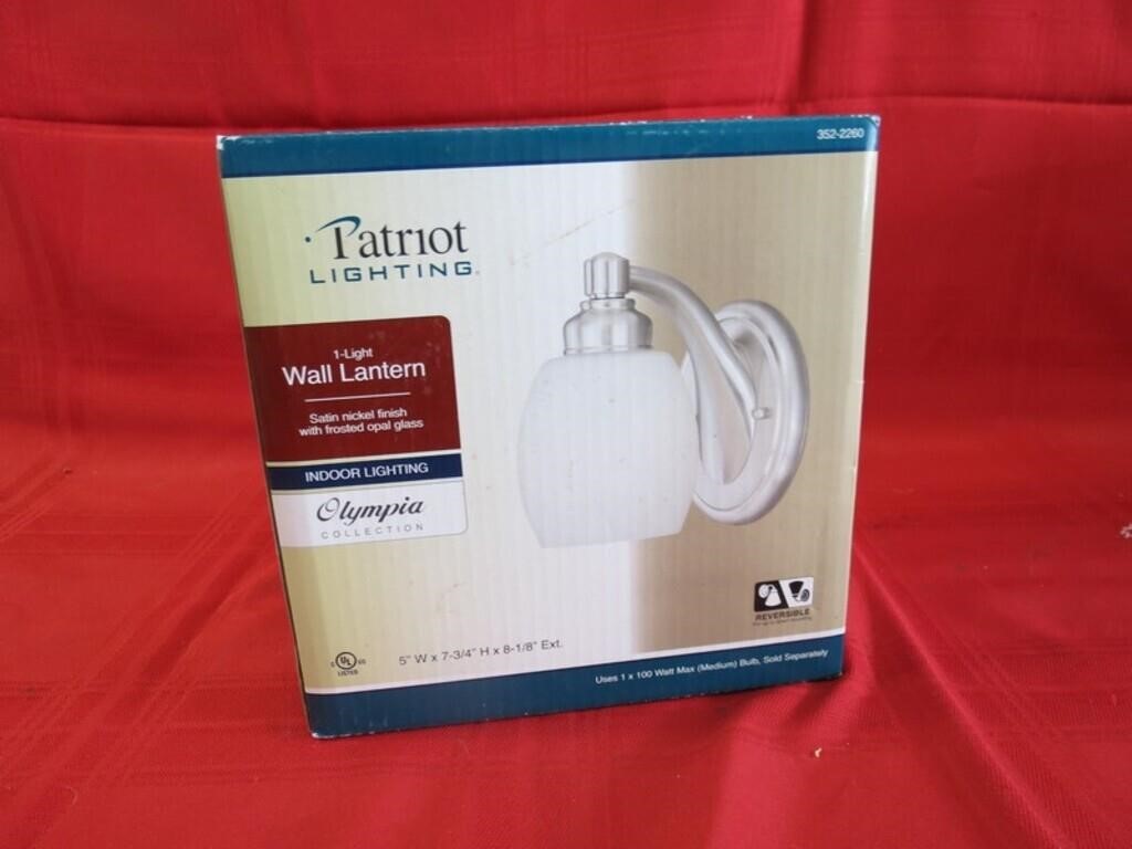 Patriot lighting wall lantern.