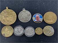 Mixed coins medals