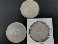 Fantasy coins including: a modern copy of the icon