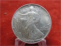 1994-1oz fine Silver American Eagle US Coin.