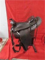 Vintage Western saddle.