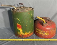 2.5 and 5 Gallon Metal Gas Cans