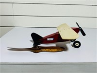 Wooden Airplane Model & Propeller