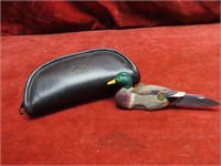 Franklin Mint Mallard duck adverting knife w/case