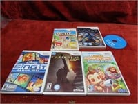 Assorted Wii games.