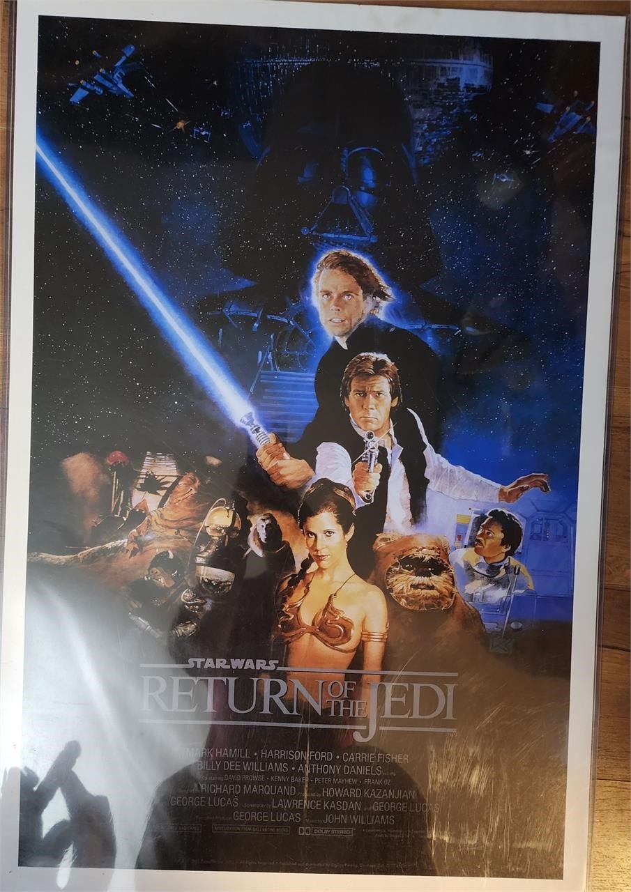 1983 24x36 Return Of The Jedi Movie Poster Sealed