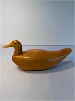 Carved Wooden Duck WM Haynes 1973