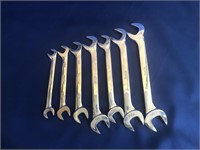 SNAP-ON OFFSET OPEN END WRENCH SET.  3/8-3/4 INCH