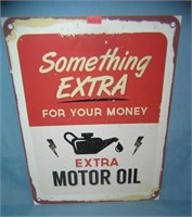 Extra motor oil retro style advertising sign