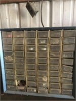 60 DRAWER BITS AND BOBS ORGANIZER FULL OF BITS