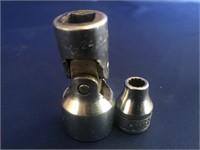 SNAP-ON 1/4 INCH SOCKET AND SNAP-ON 3/4 INCH