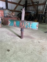 VINTAGE INTERSECTION STREET SIGN
