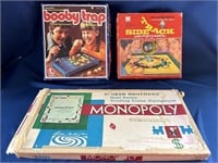 THREE GAMES FOR YOU AND THE KIDS. BOOBY TRAP,