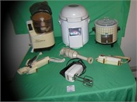 Large group of vintage appliences and accessories