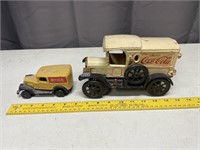 Pair Of Cast Iron Coke Trucks