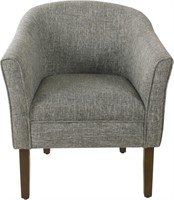 HomePop Modern Barrel Accent Chair, Grey