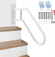 Handrail for Outdoor Steps-WHITE 3 PACK
