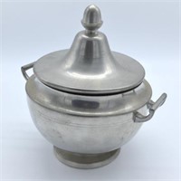 Vintage Pewter Bowl with Lid