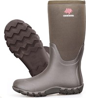 ACEWOLF Rain Boots for Men-SIZE:7 (BROWN)