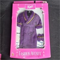 Ken Barbie Doll Fashion Avenue Robe & Slippers