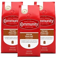 Community Coffee Pecan Praline Ground Coffee-3Pack