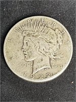 Peace Dollar Silver Coin $1 1922-S from large