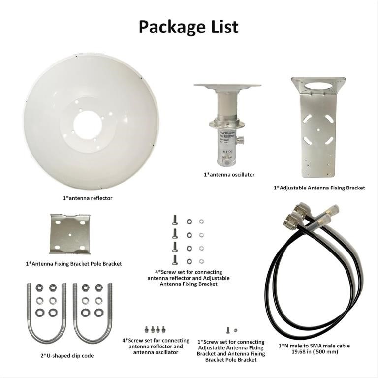 5.8G Parabolic Dish Antenna