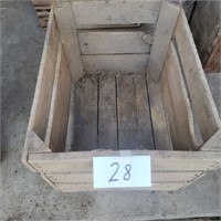 Apple Crate with 3 Small Wooden Boxes