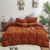 Houseri Burnt Orange Comforter Set