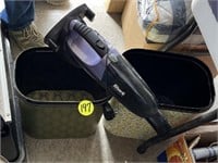 (2) Garbage Cans & Shark Vacuum (UNTESTED)