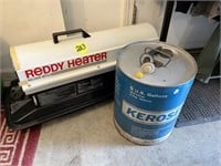 Reddy Heater 50,000 BTU & Partial Can Kerosene