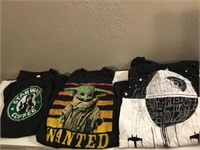Star Wars Mens Graphic T Shirts Lot OF 3