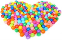 NIB Crush-Proof Plastic Ball Pit Balls, BPA Free,