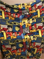 Star Trek Cartoon Fleece Fabric Blanket 60"x72"