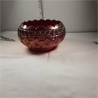 1960's Imperial Amberina Carnival glass bowl