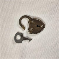 heart shaped lock with key
