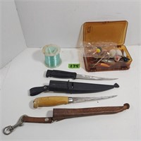 2 Filet knife & lures