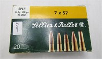 20 Rounds of 7x57 Rifle Ammo - NO SHIPPING