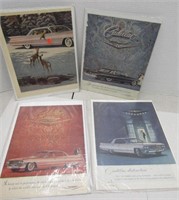 4 Vintage Cadillac Magazine Adds