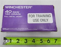 50 Rounds Winchester 40 S&W Ammo - NO SHIPPING