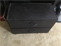 Small Composite Wood 2 Drawer Storage Cabinet