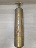 Old Brass Fire Extinguisher