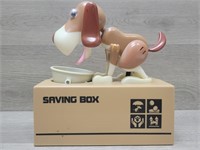 Animated Dog Saving Box Coin Bank