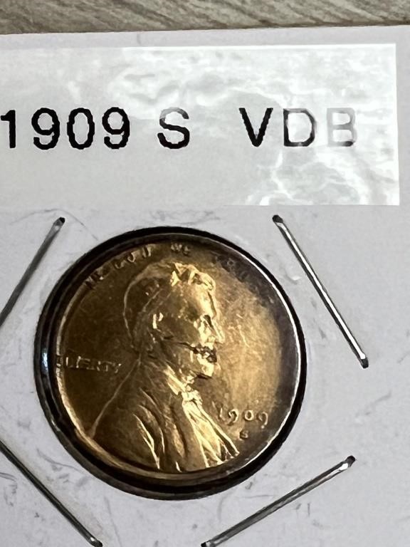 1909 S VDB Lincoln Wheat Cent