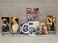 Star Wars Bundle Glasses, Stickers, Cards, Mug