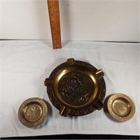 Brass ashtrays